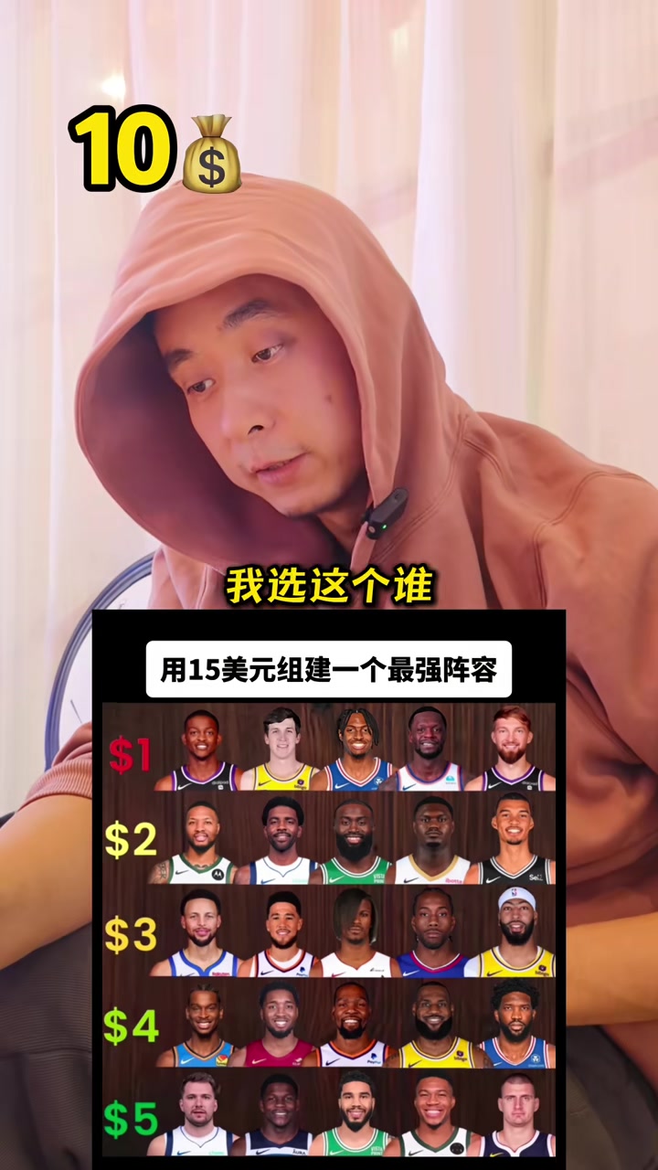 段冉：15美元組建最強(qiáng)陣容，你會怎么選？