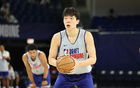 拼盡全力！付政浩，楊瀚森NBA選秀前已試訓(xùn)14次。