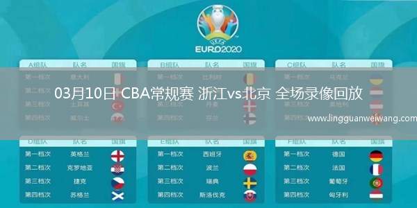 03月10日 CBA常規(guī)賽 浙江vs北京 全場錄像回放