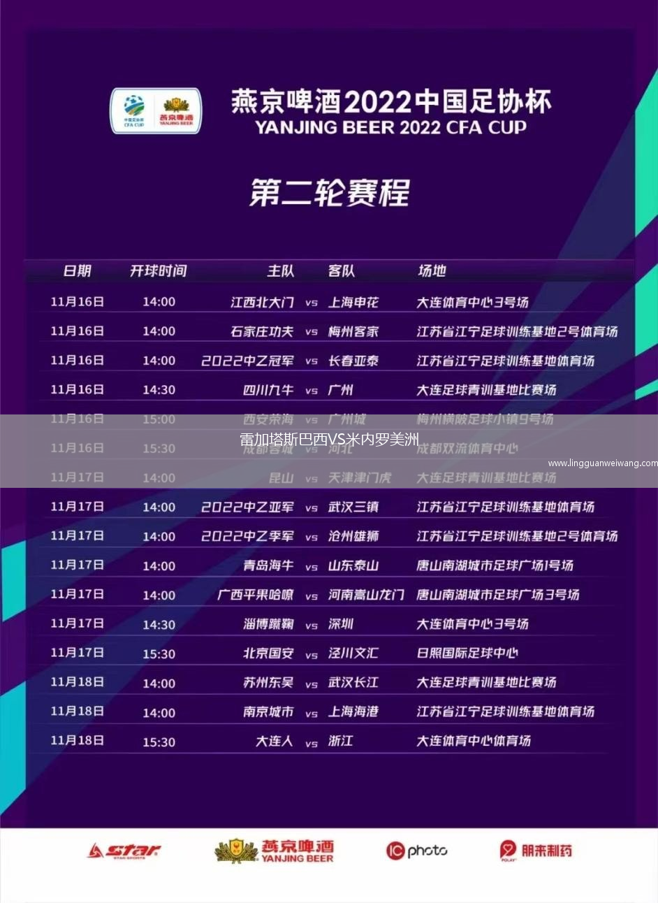 雷加塔斯巴西VS米內(nèi)羅美洲